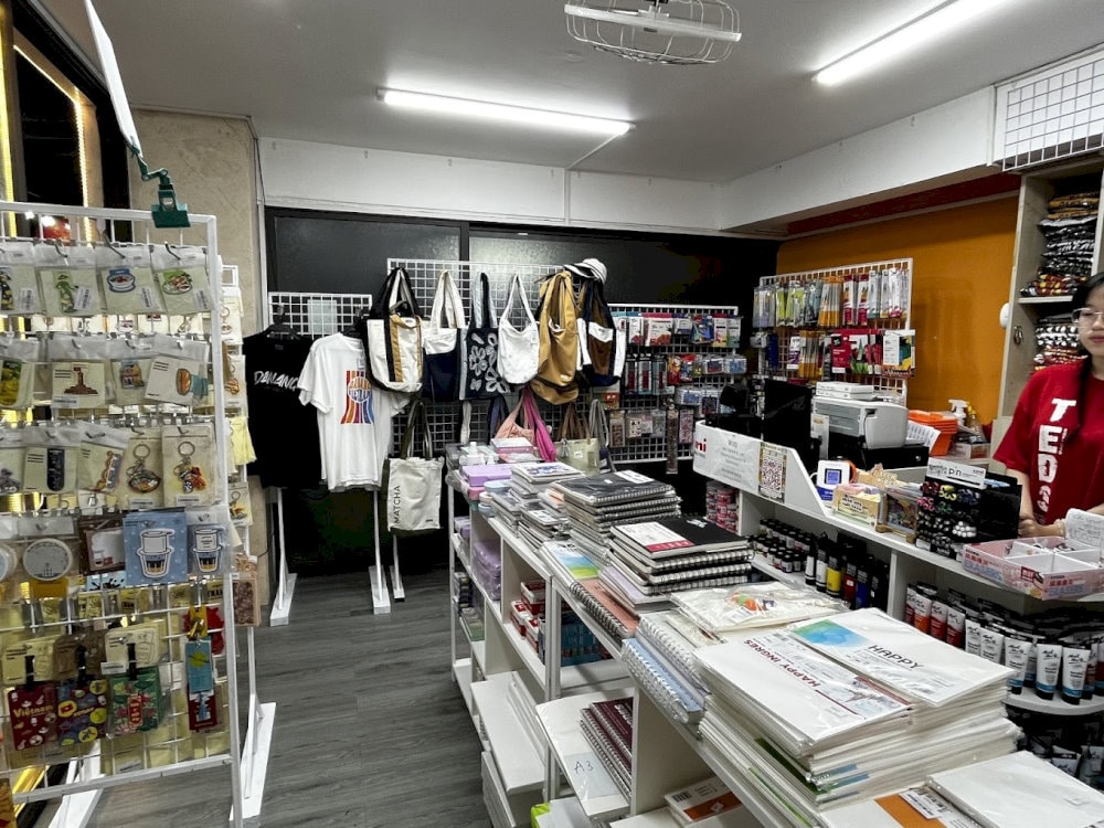 The store offers a comfortable shopping environment for visitors